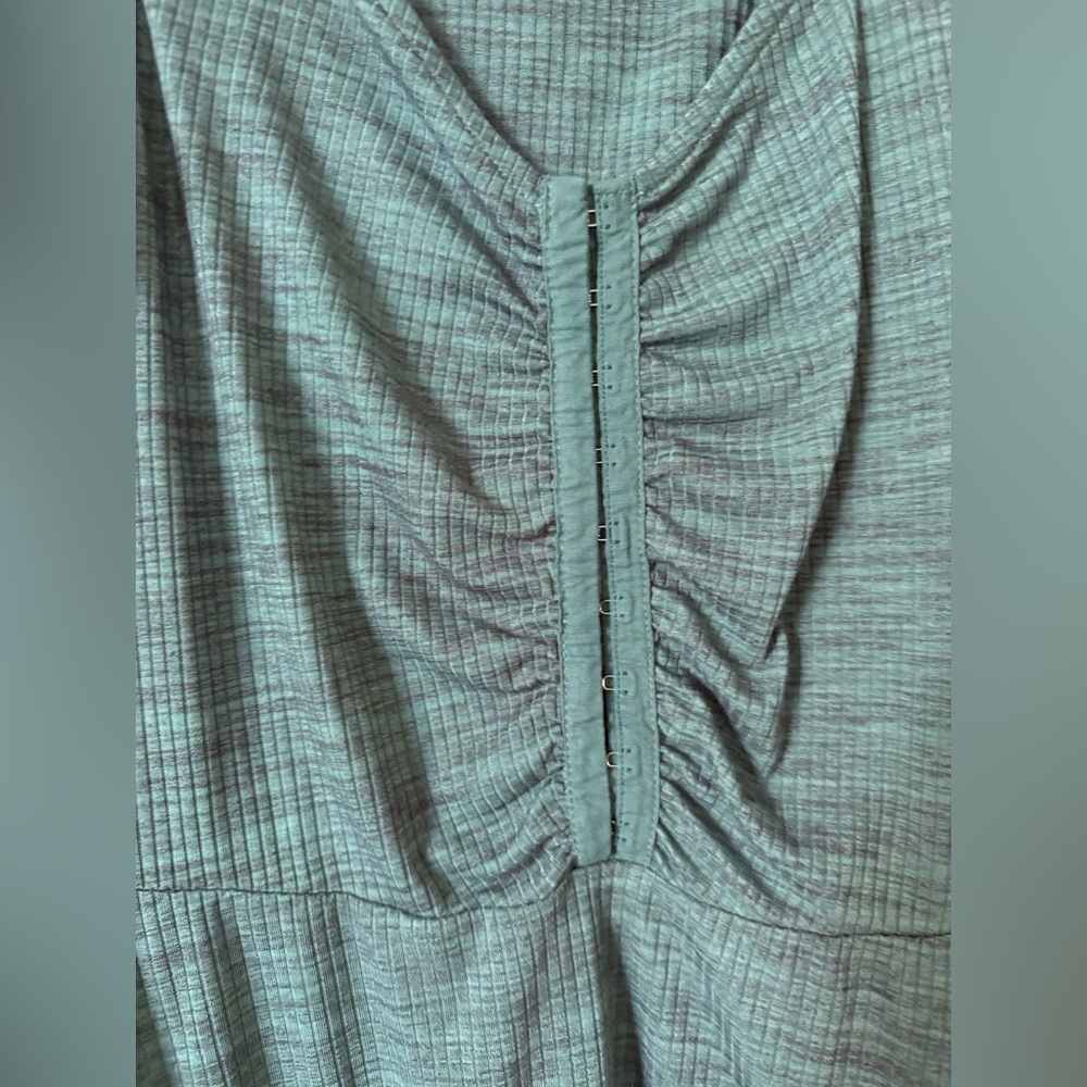 Wrangler Green Ruched Midi Sundress - Picture 3 of 4